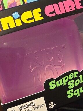 NeeDoh Nice Cube Super Solid Squish - Purple